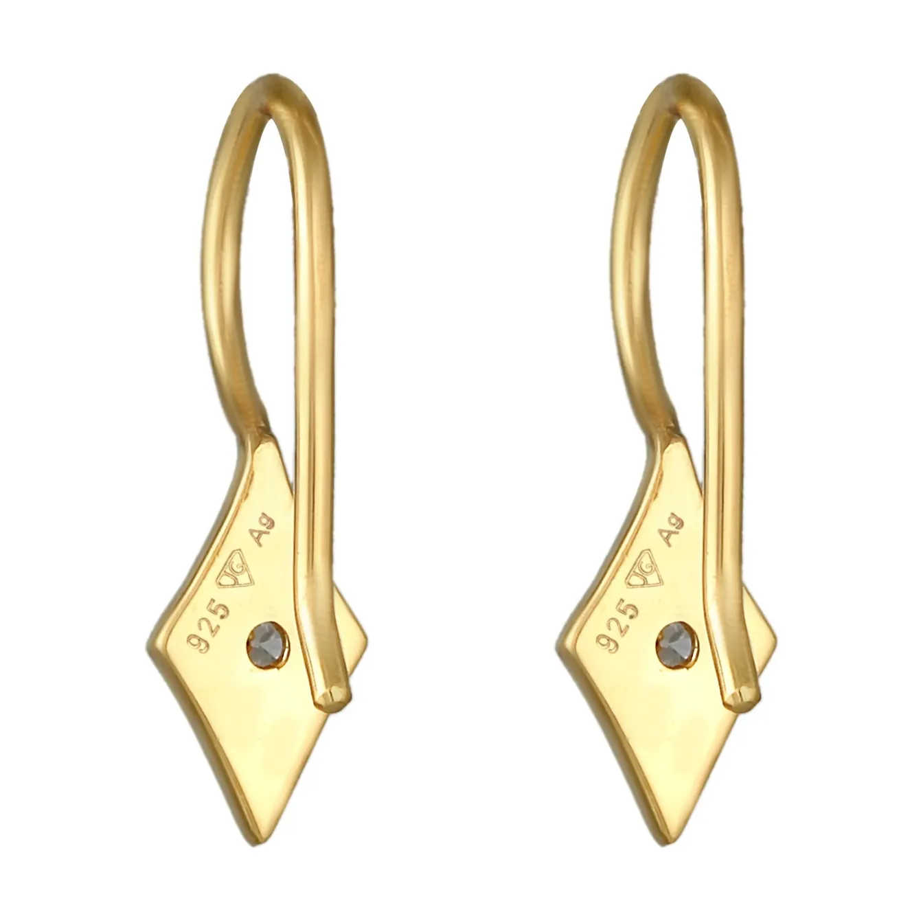 Elli "Ohrhänger Raute | Diamant (0.06 ct.)< Letzte Chance|Ohrringe