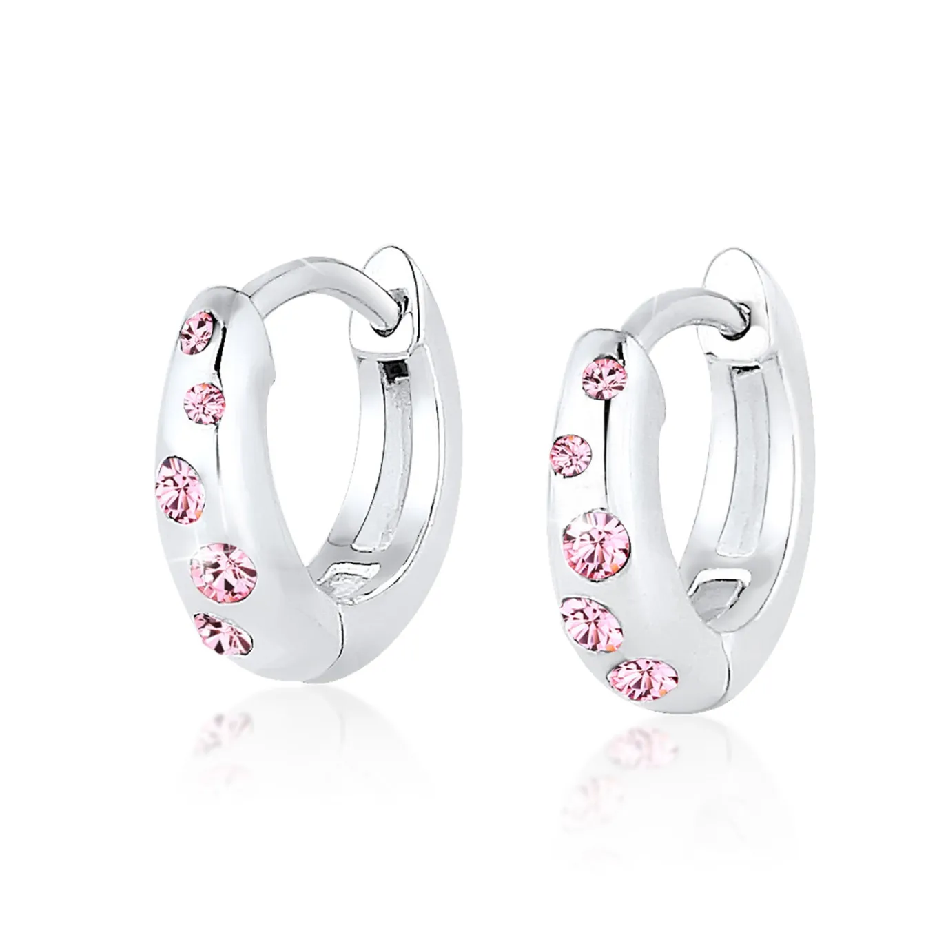 Elli "Ohrring | Kristall ( Rosa )<Kinder Kinderschmuck