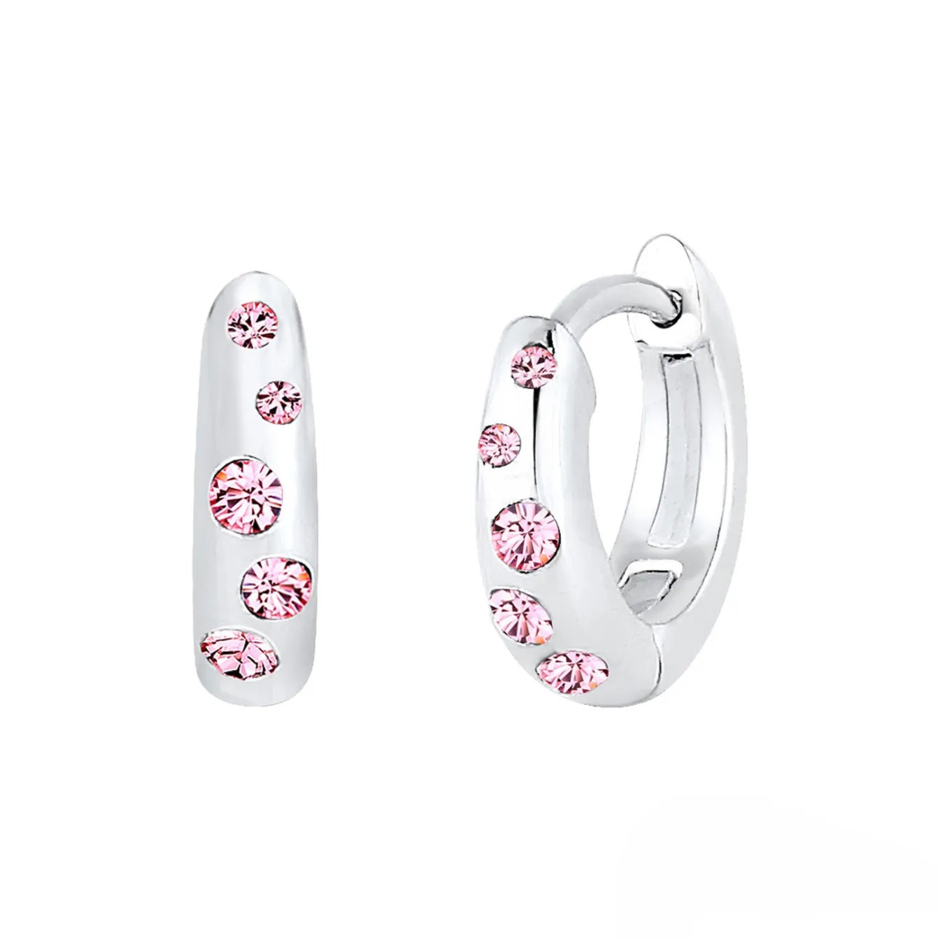 Elli "Ohrring | Kristall ( Rosa )<Kinder Kinderschmuck