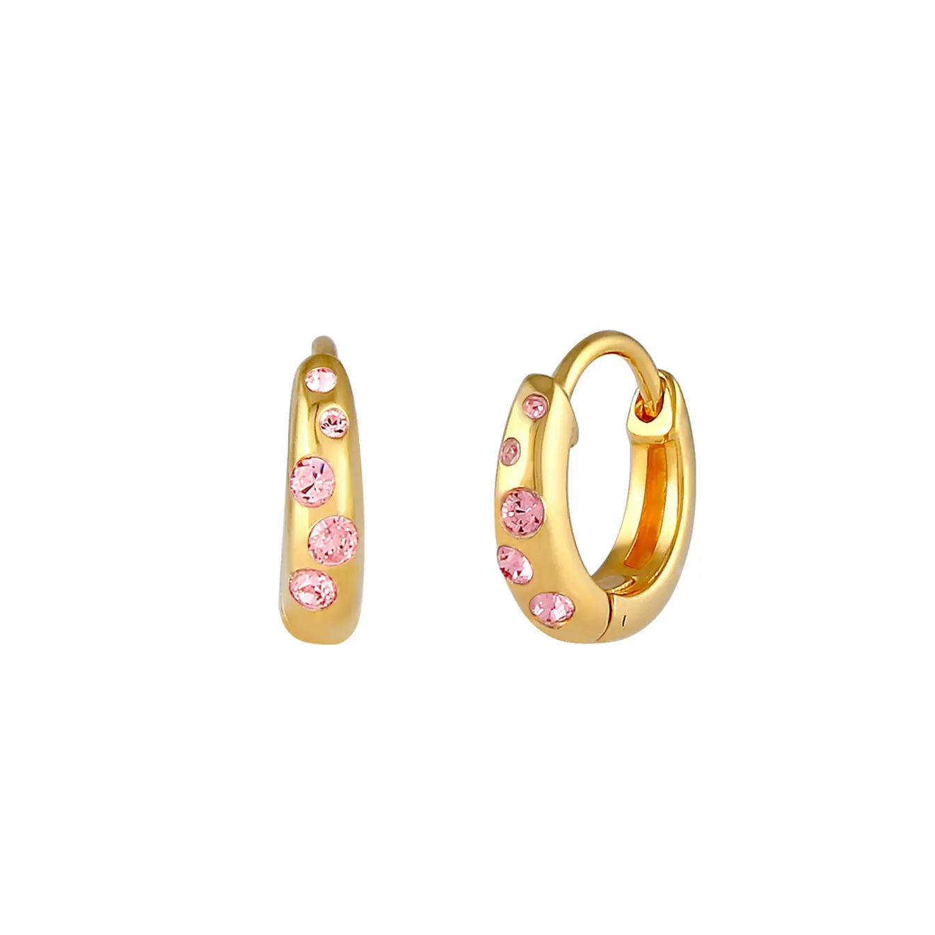 Elli "Ohrring | Kristall ( Rosa )<Kinder Kinderschmuck