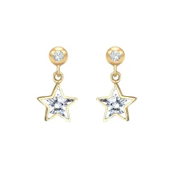 Elli "Ohrring Astro | Kristall (Weiß)<Kinder Kinderschmuck