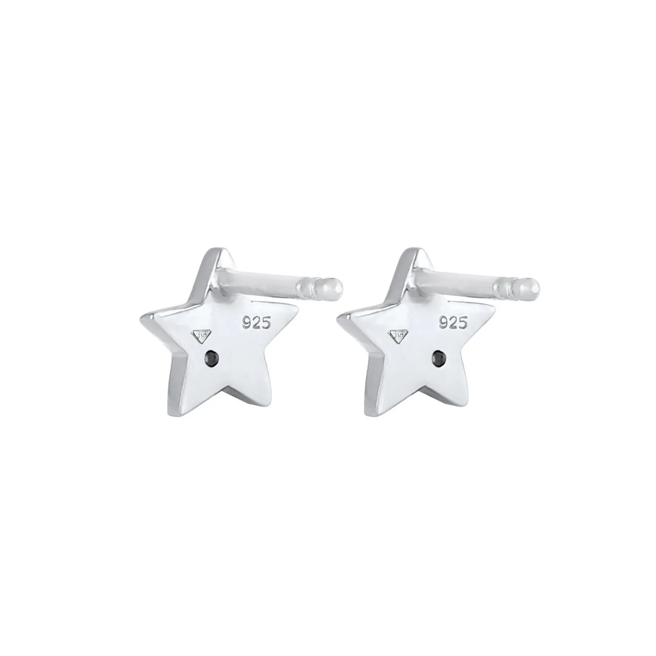 Elli "Ohrring Astro | Zirkonia ( Weiß )<Kinder Kinderschmuck