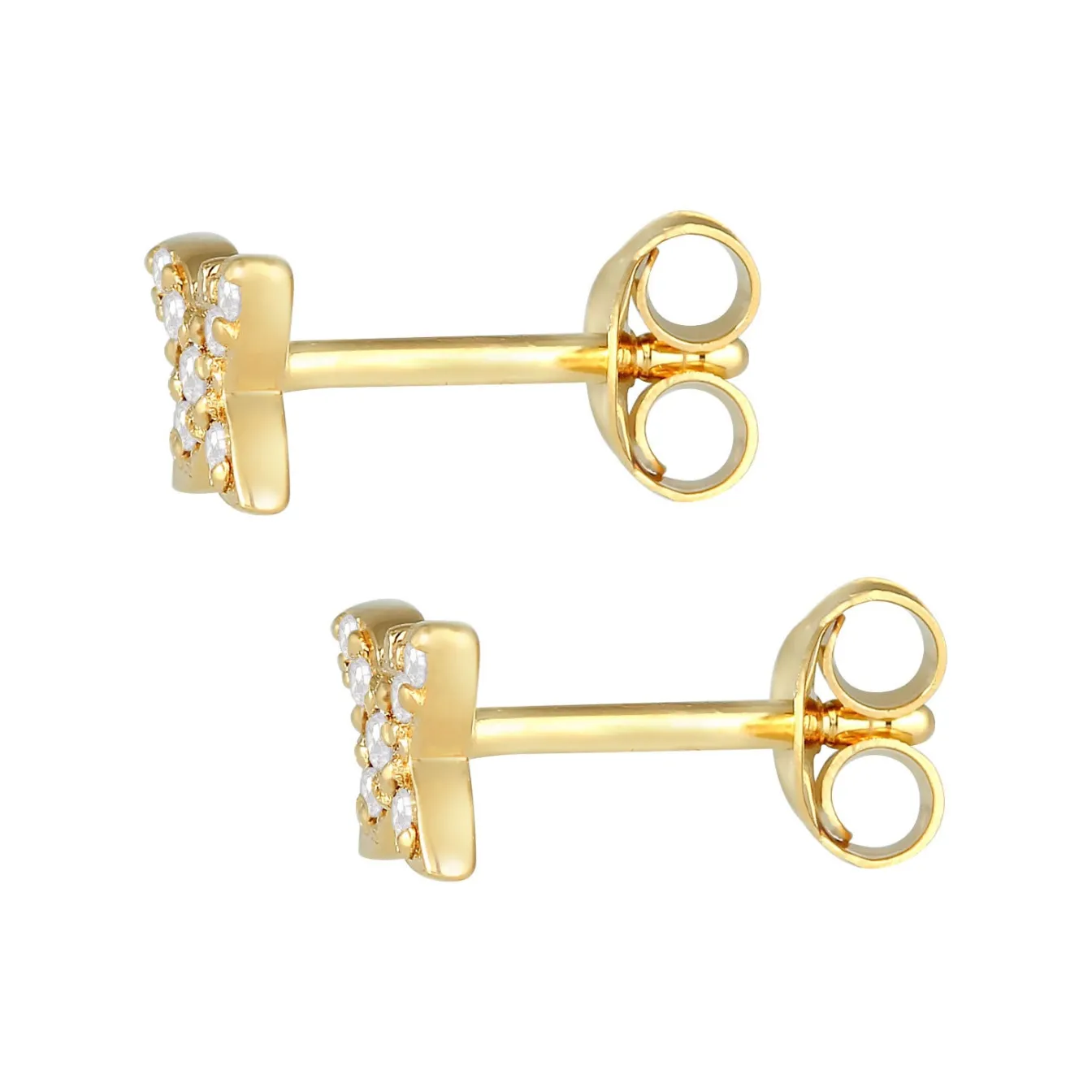 Elli "Ohrring Blume | Zirkonia ( Weiß )<Kinder Symbol-schmuck|Kinderschmuck