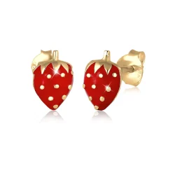 Elli "Ohrring Erdbeere<Kinder Kinderschmuck