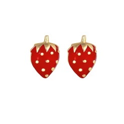 Elli "Ohrring Erdbeere<Kinder Kinderschmuck