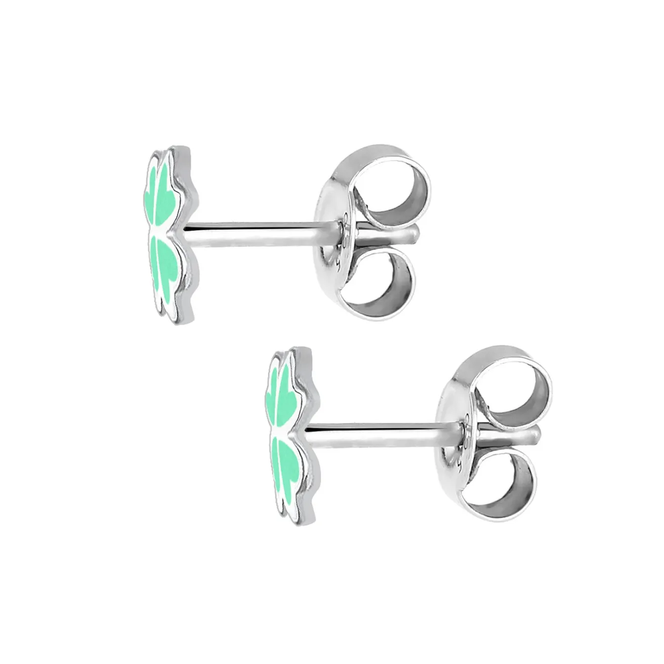 Elli "Ohrring Kleeblatt<Kinder Symbol-schmuck|Kinderschmuck
