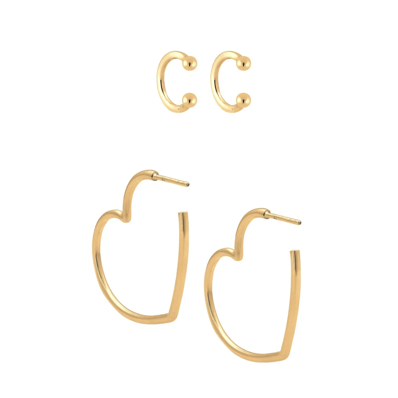 Elli "Ohrringset< Symbol-schmuck|Herz-schmuck