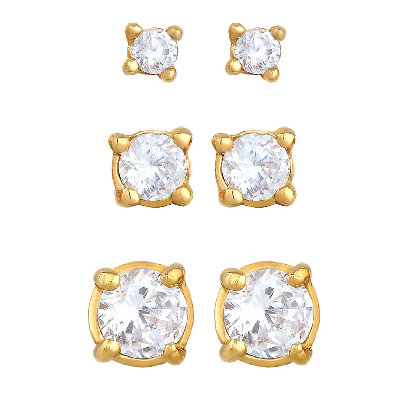 Elli "Ohrringset | Zirkonia (Weiß)< Ohrringe|Silber
