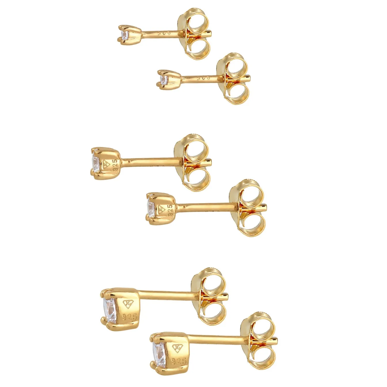 Elli "Ohrringset | Zirkonia (Weiß)< Ohrringe|Silber