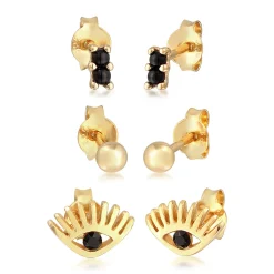 Elli "Ohrringset Auge | Kristall (Weiß)< Symbol-schmuck|Ohrringe