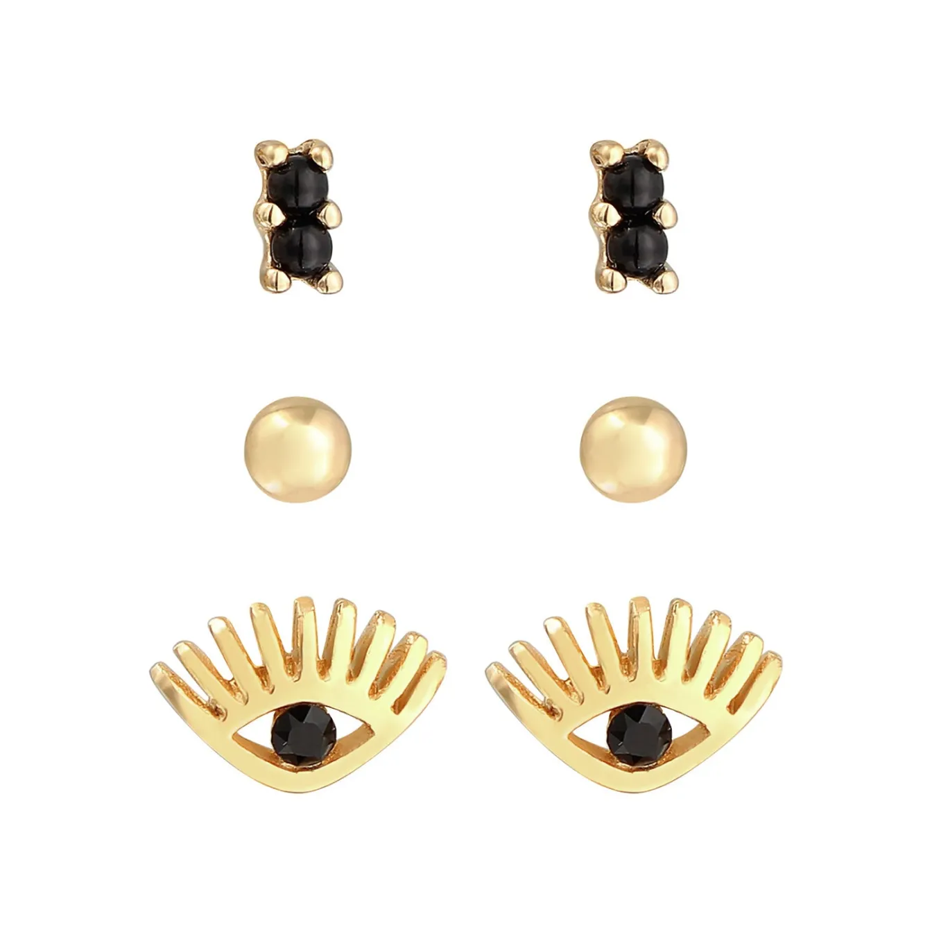 Elli "Ohrringset Auge | Kristall (Weiß)< Symbol-schmuck|Ohrringe