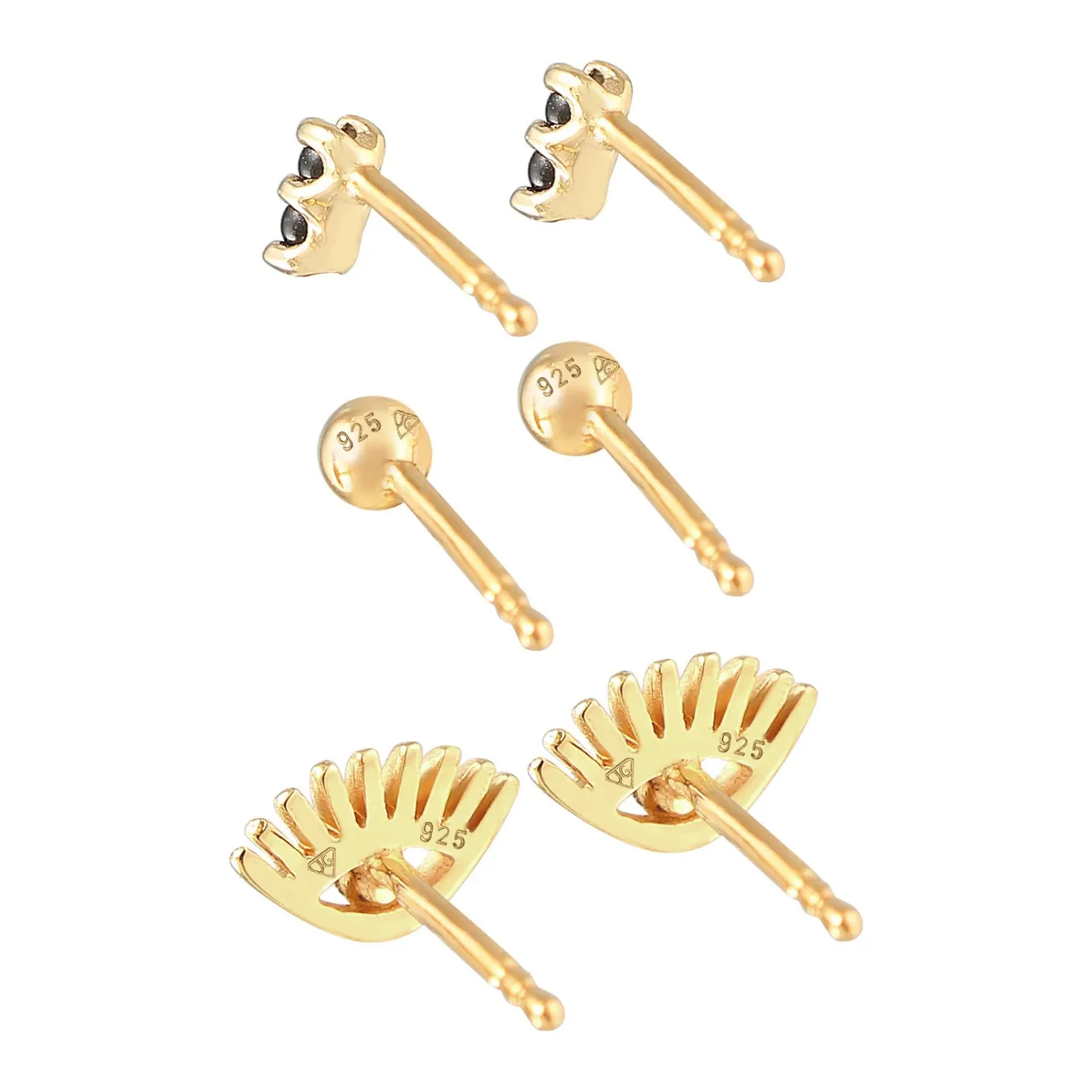 Elli "Ohrringset Auge | Kristall (Weiß)< Symbol-schmuck|Ohrringe