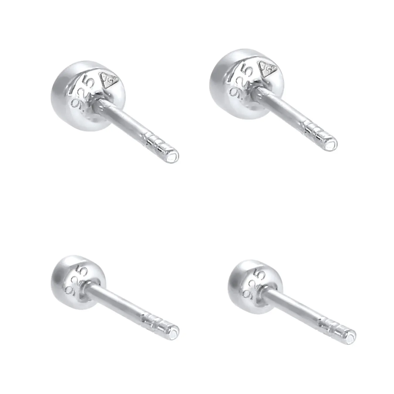 Elli "Ohrringset Basic | Kristall (Weiß)< Silber|Roségold