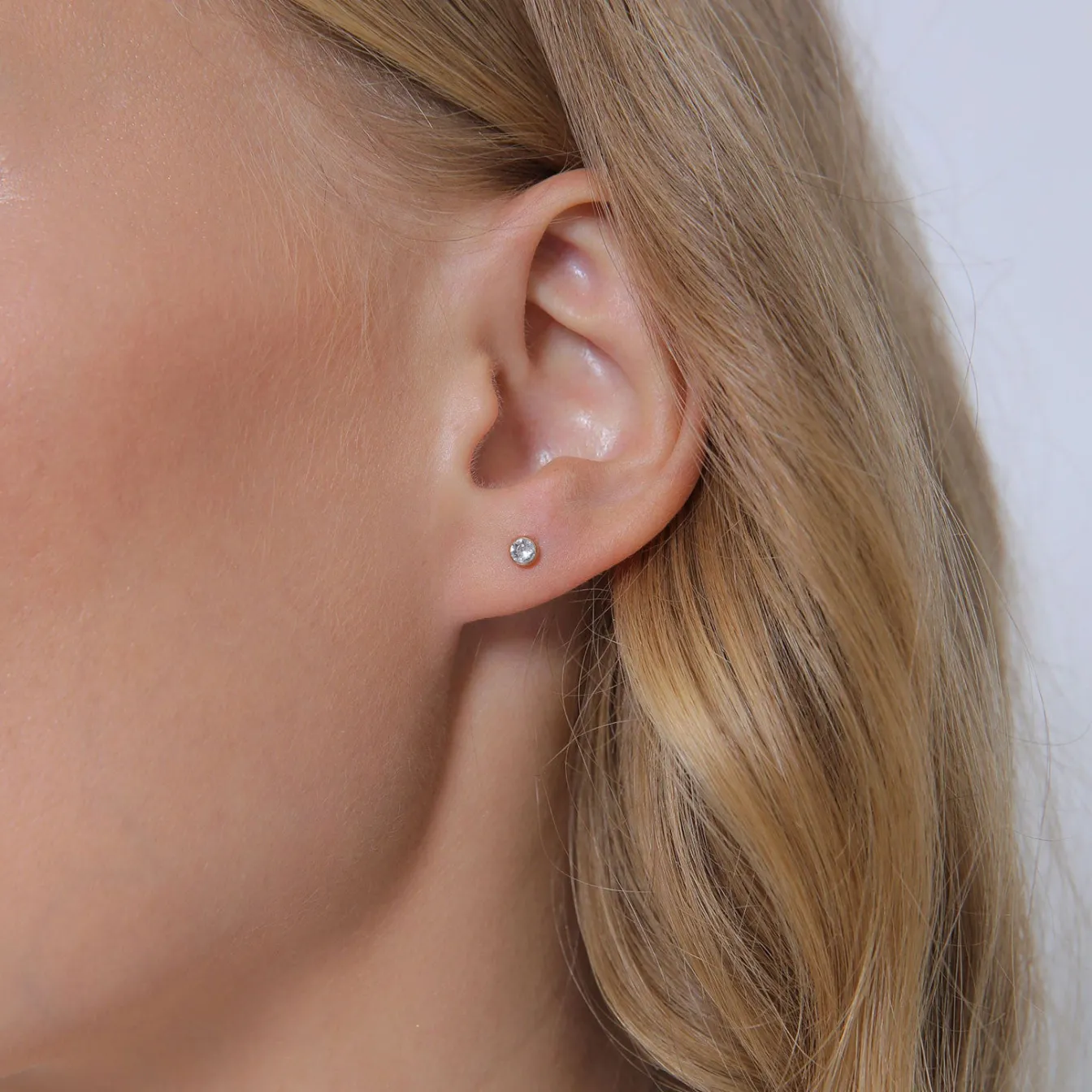 Elli "Ohrringset Basic | Kristall (Weiß)< Silber|Roségold