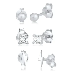 Elli "Ohrringset Blitz | Kristall (Weiß)< Symbol-schmuck|Ohrringe