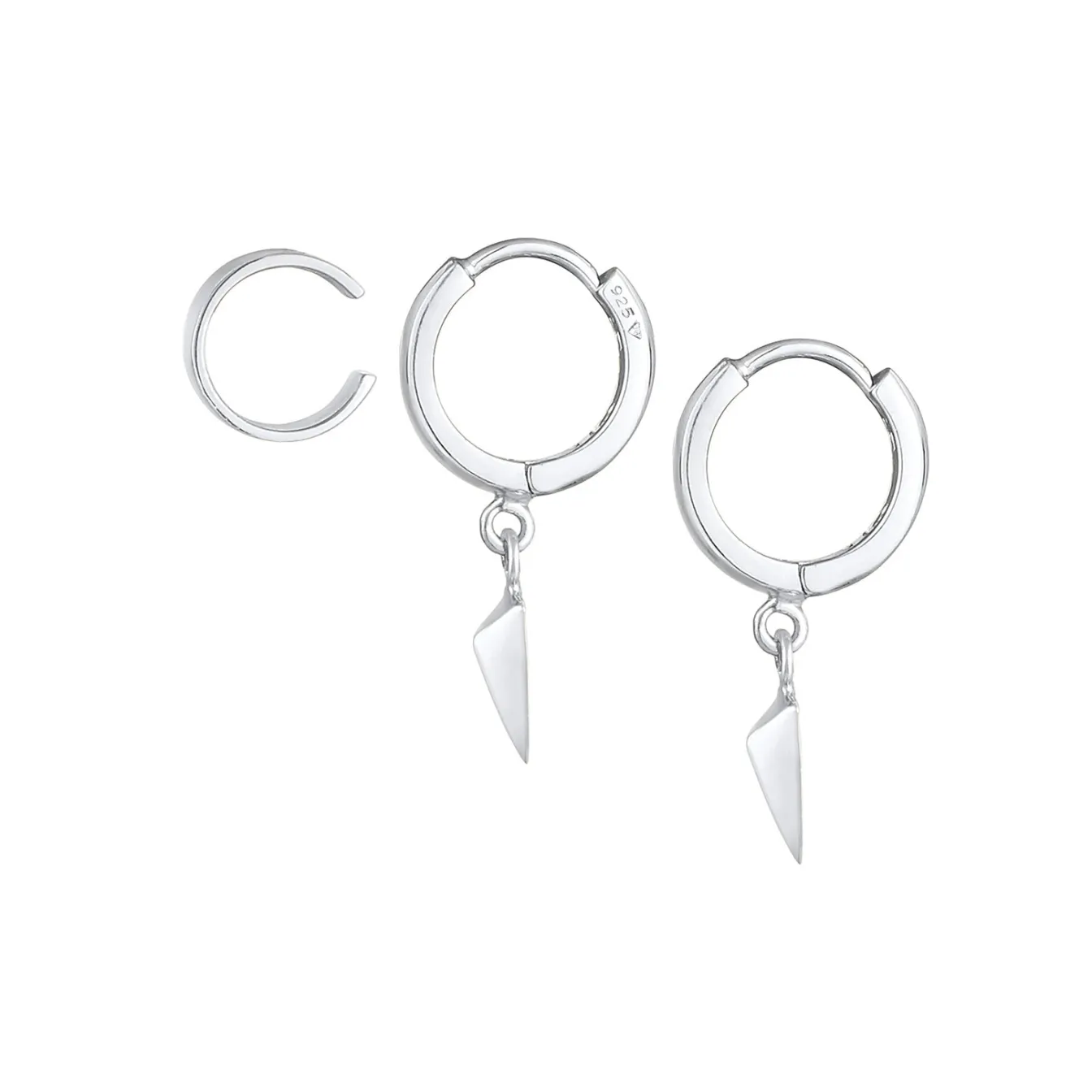 Elli "Ohrringset Dreieck< Ohrringe|Silber