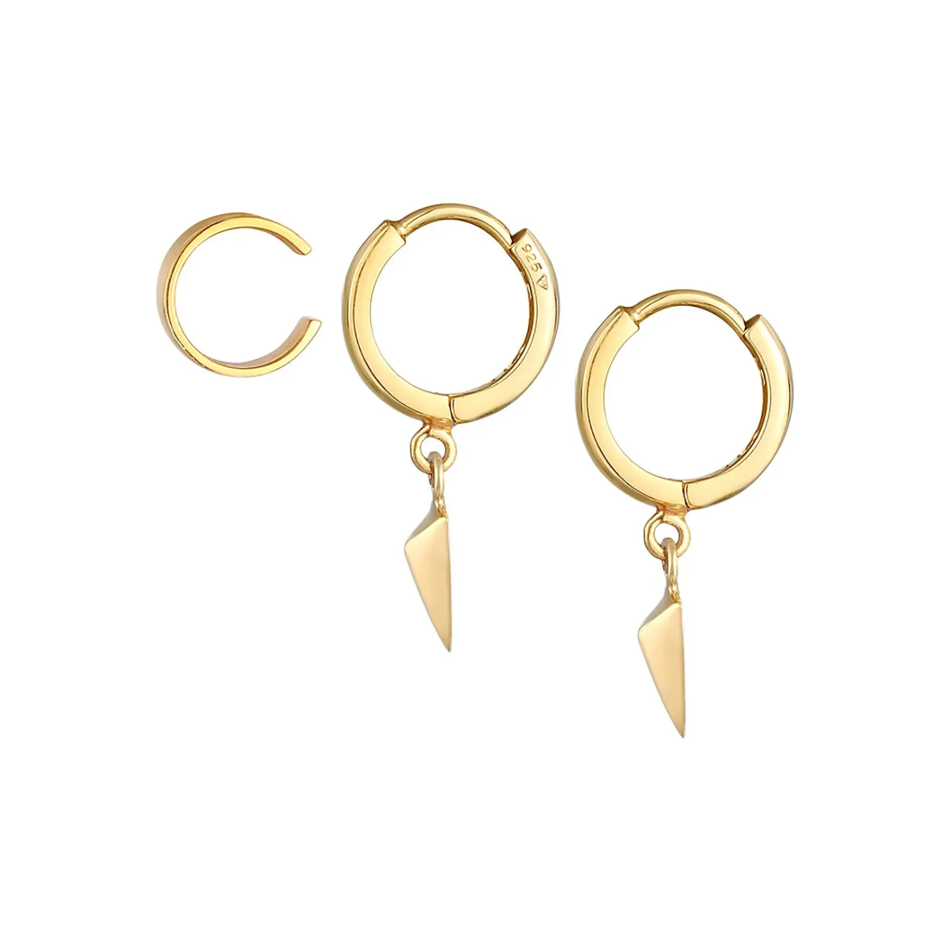 Elli "Ohrringset Dreieck< Ohrringe|Silber