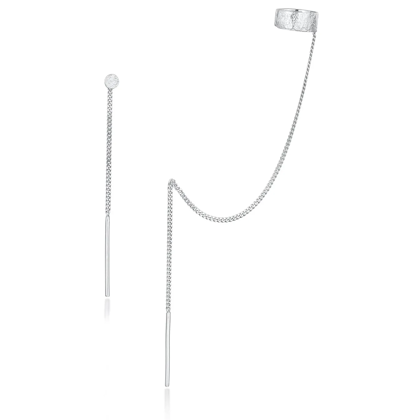 Elli "Ohrring-Set Ear Cuff Kette< Silber|Ohrringe