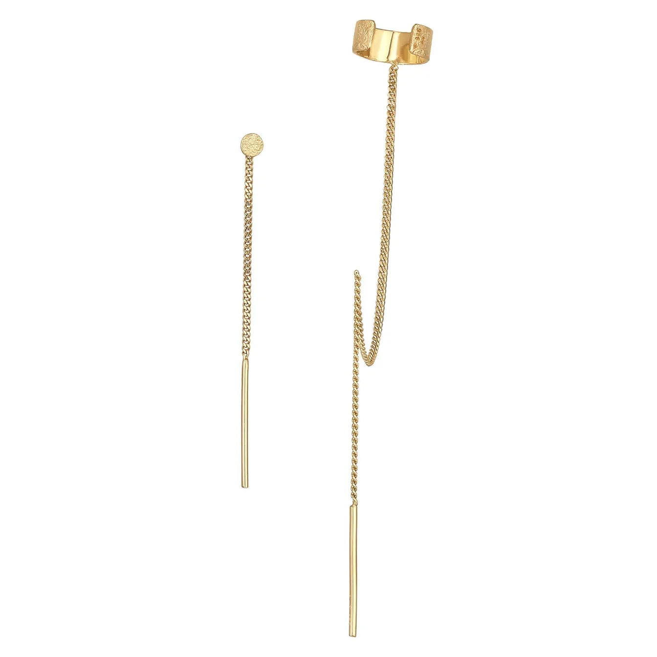 Elli "Ohrring-Set Ear Cuff Kette< Silber|Ohrringe