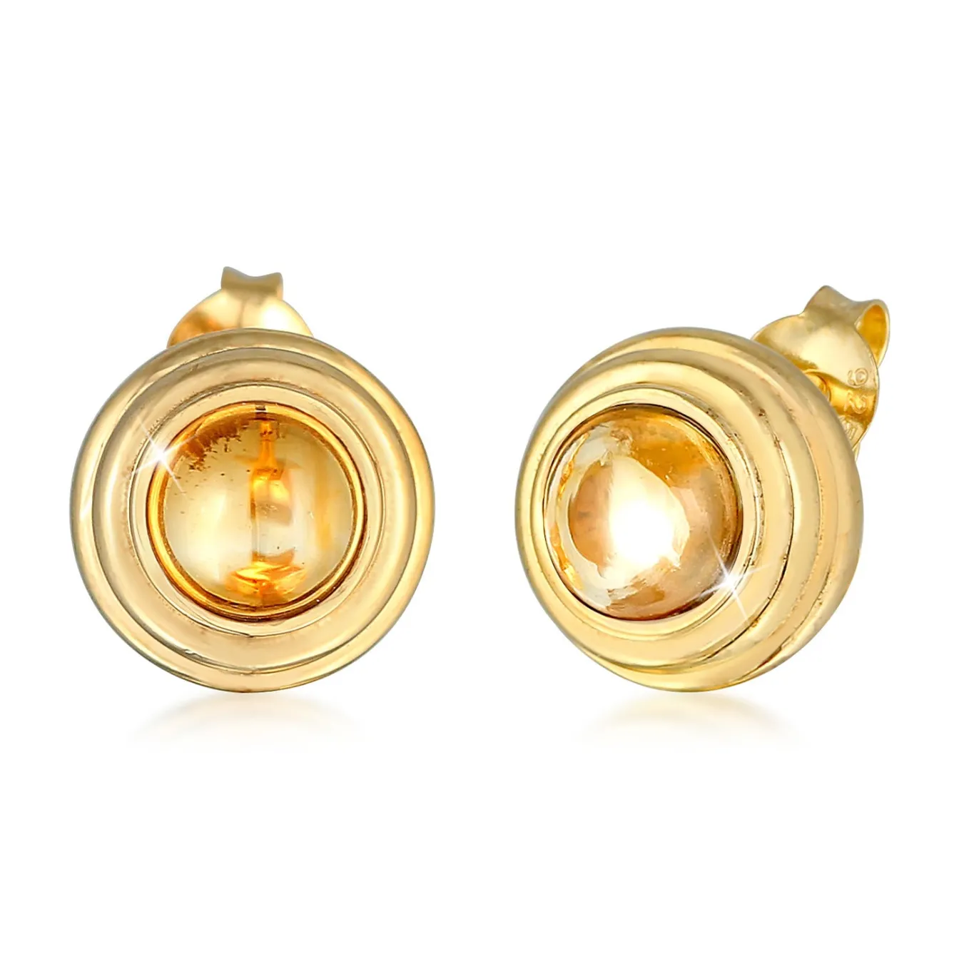 Elli "Ohrstecker | Citrin (gelb)< Ohrringe|Edelsteine