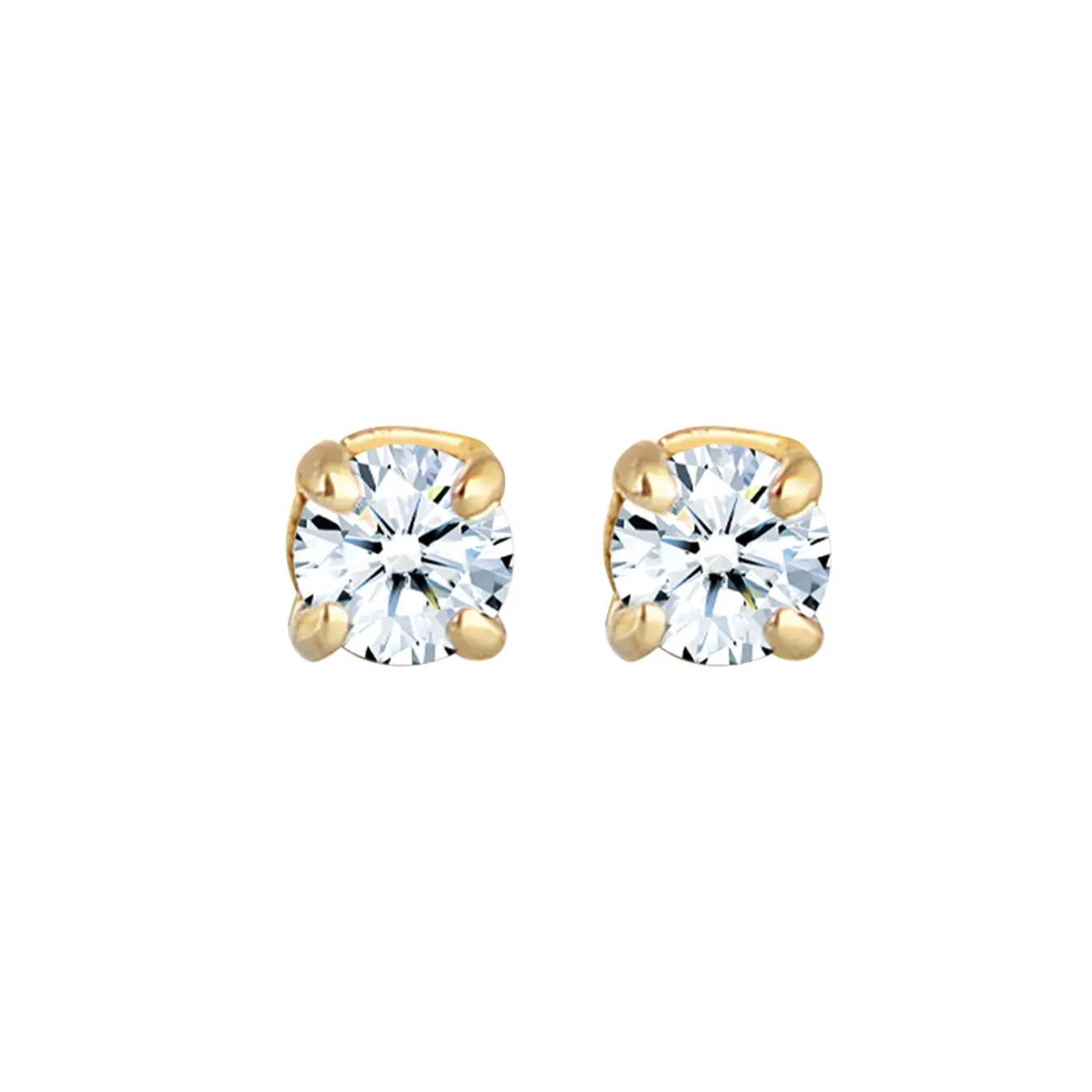 Elli "Ohrstecker | Diamant ( Weiß, 0,22 ct )< Ohrringe|Echtgold