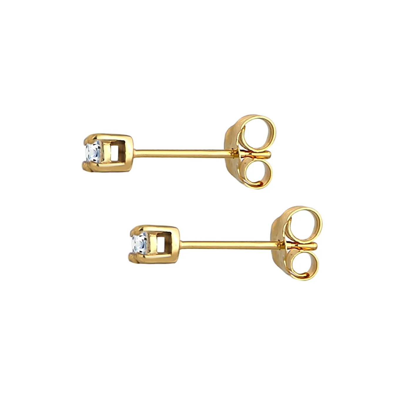 Elli "Ohrstecker | Diamant ( Weiß, 0,22 ct )< Ohrringe|Echtgold
