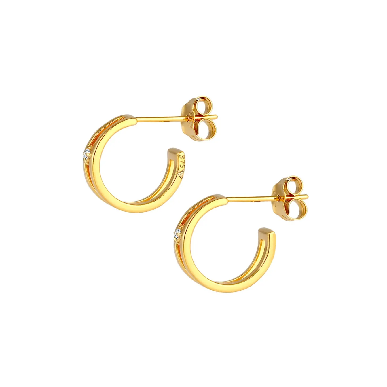 Elli "Ohrstecker | Diamant ( Weiß, 0,03 ct )< Ohrringe|Echtgold