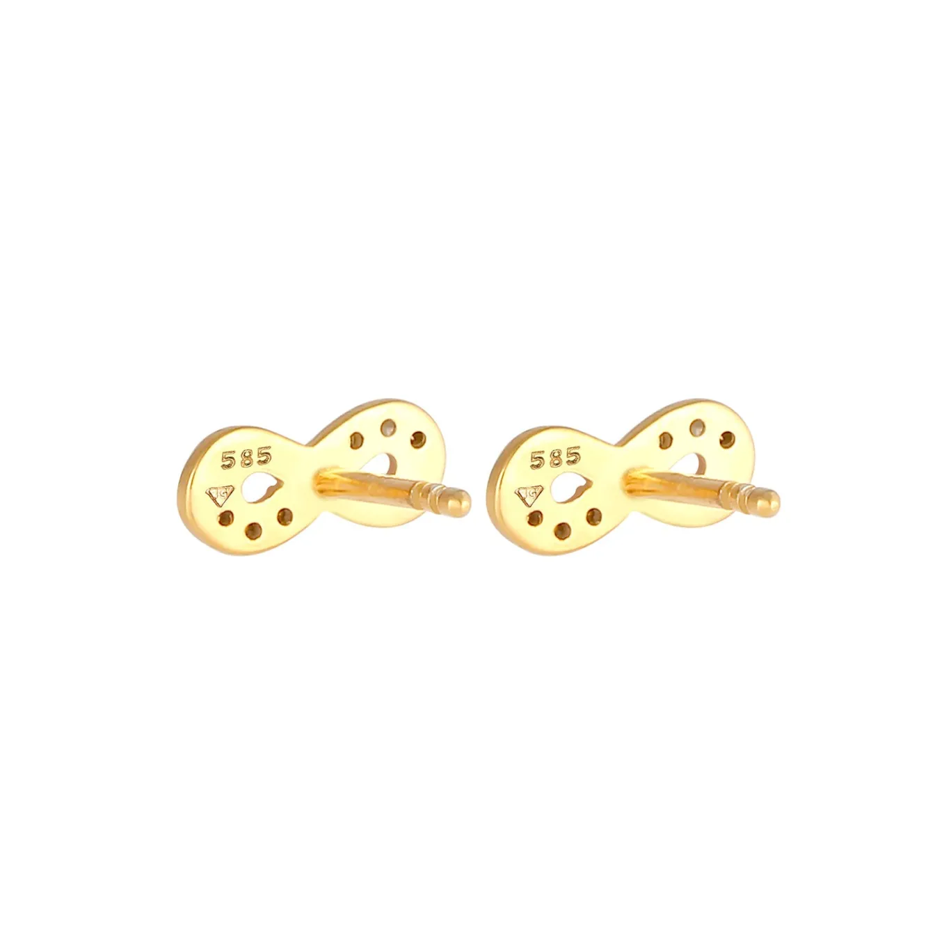 Elli "Ohrstecker | Diamant ( Weiß, 0,06 ct )< Ohrringe|Echtgold