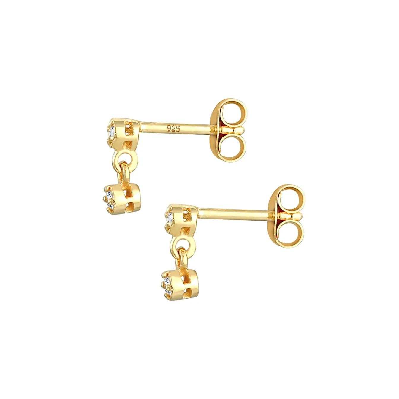 Elli "Ohrstecker | Diamant ( Weiß, 0,12 ct )< Ohrringe|Silber