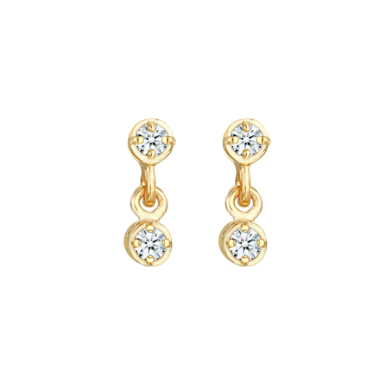 Elli "Ohrstecker | Diamant ( Weiß, 0,12 ct )< Ohrringe|Silber