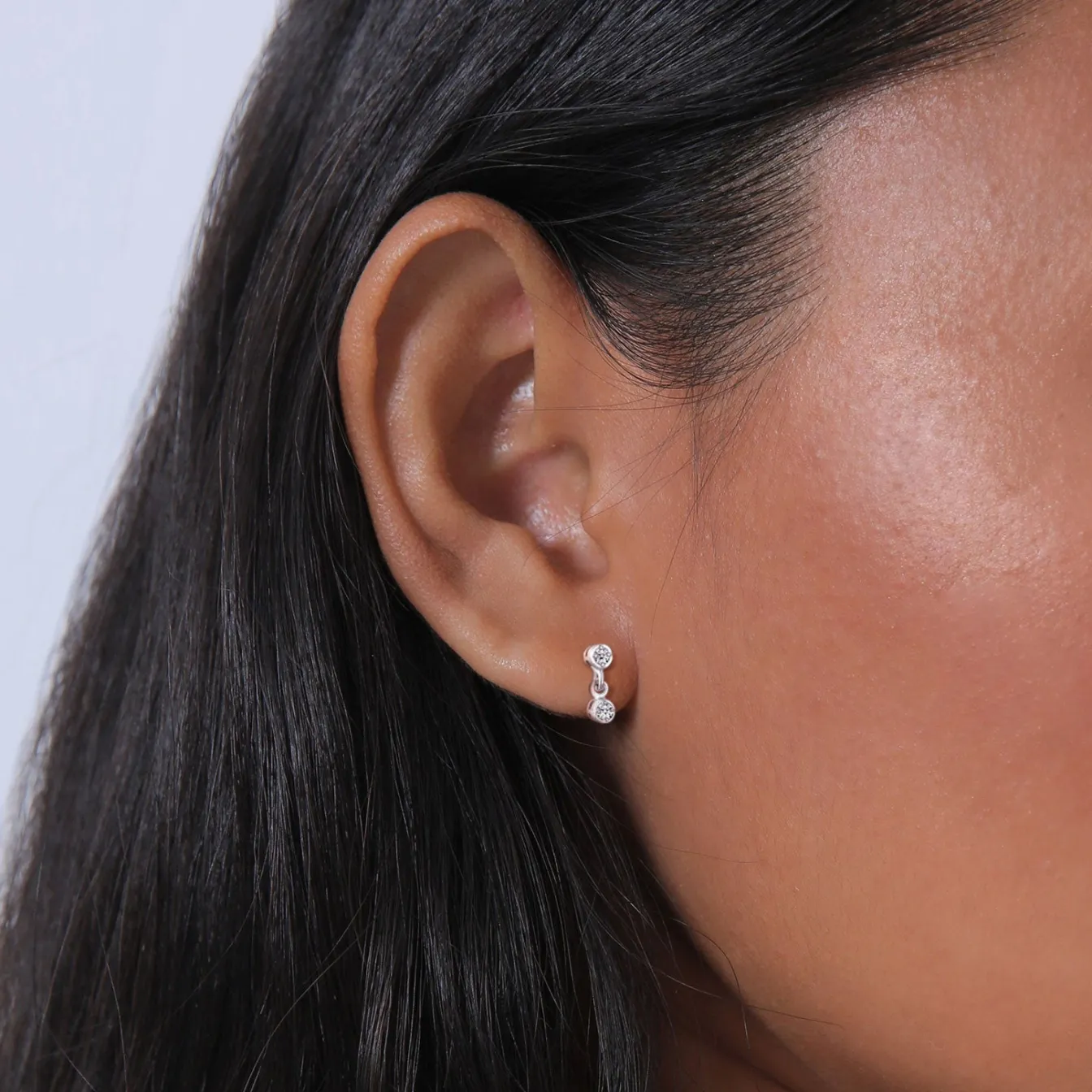 Elli "Ohrstecker | Diamant ( Weiß, 0,12 ct )< Ohrringe|Silber