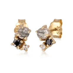 Elli "Ohrstecker | Diamant (Schwarz, 0.012 ct)< Ohrringe|Edelsteine