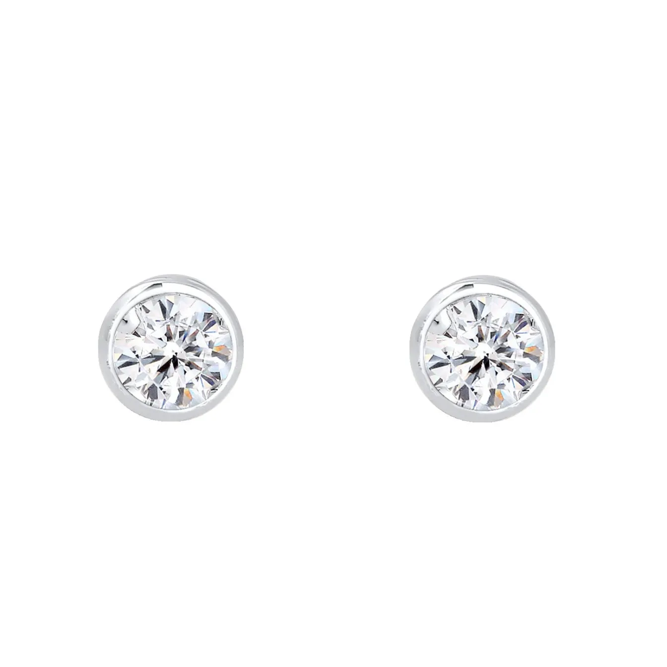 Elli "Ohrstecker | Kristall ( Weiß )< Ohrringe|Silber