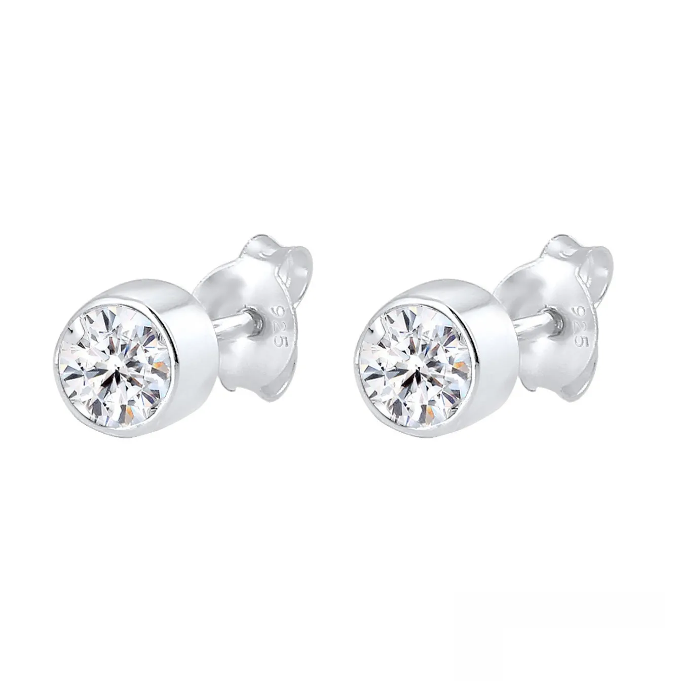 Elli "Ohrstecker | Kristall ( Weiß )< Ohrringe|Silber