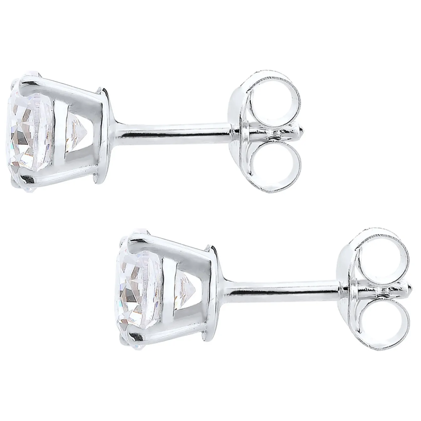 Elli "Ohrstecker | Kristall ( Weiß )< Roségold|Ohrringe