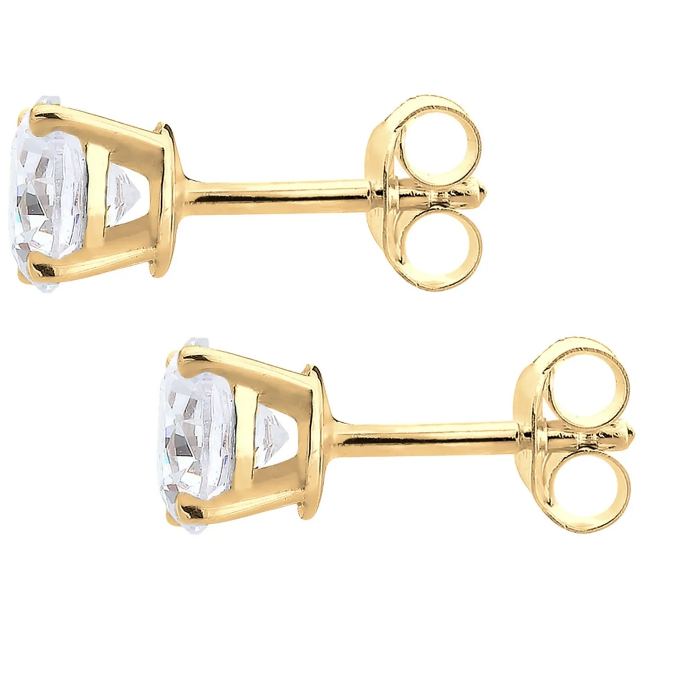 Elli "Ohrstecker | Kristall ( Weiß )< Roségold|Ohrringe