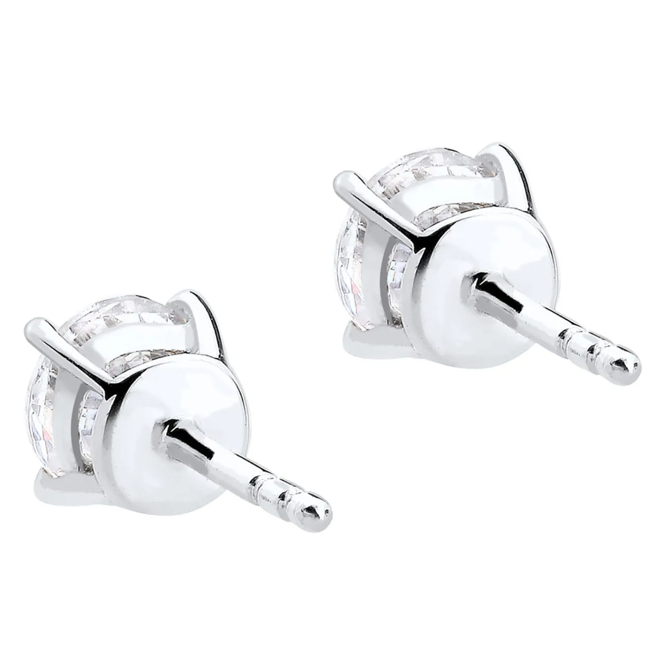 Elli "Ohrstecker | Kristall ( Weiß )< Roségold|Ohrringe