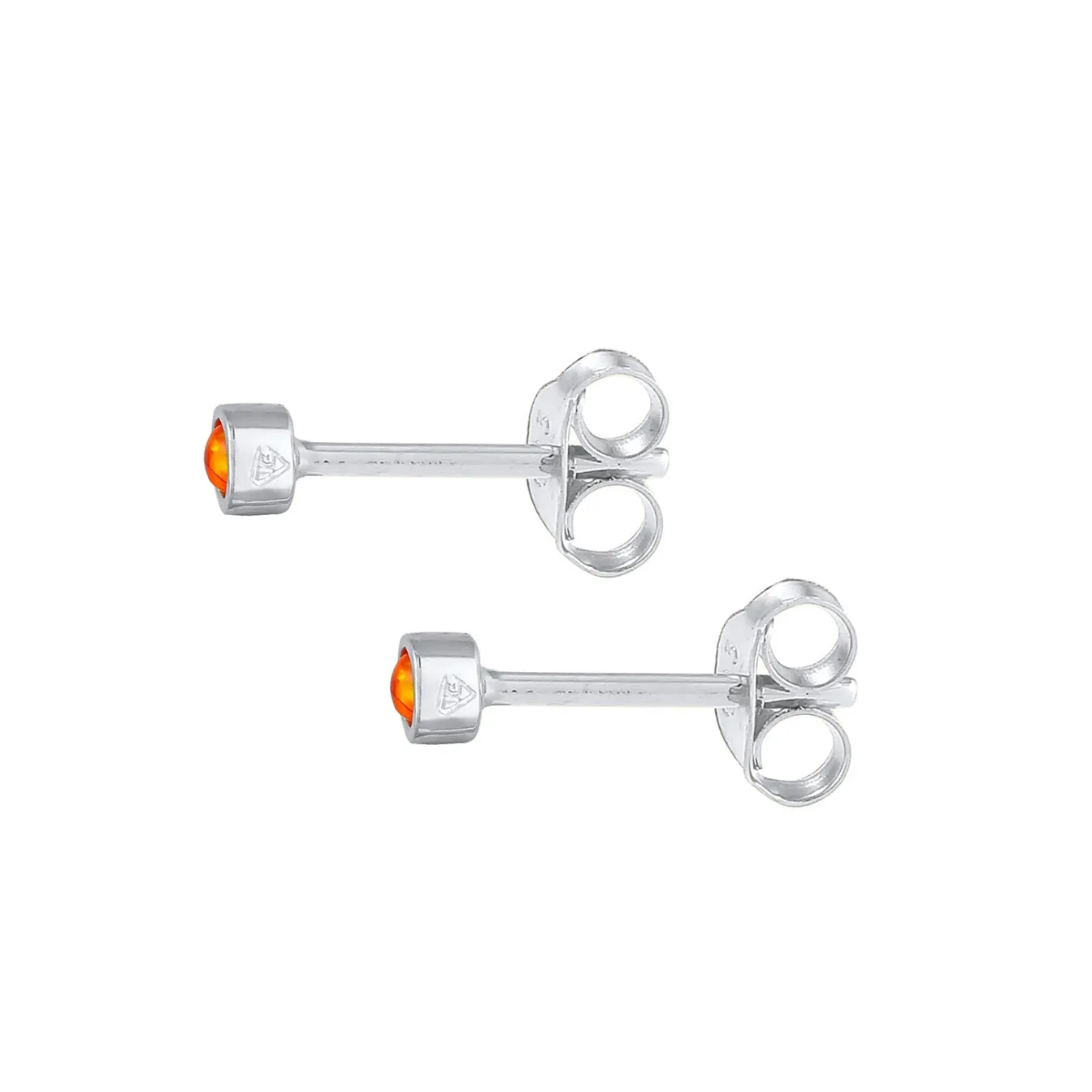 Elli "Ohrstecker | Opal ( Orange )< Ohrringe|Vergoldet