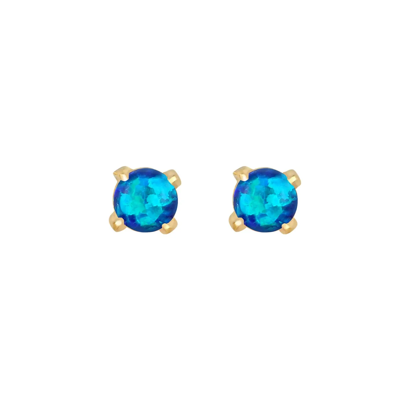 Elli "Ohrstecker | Opal ( Weiß )< Ohrringe|Silber