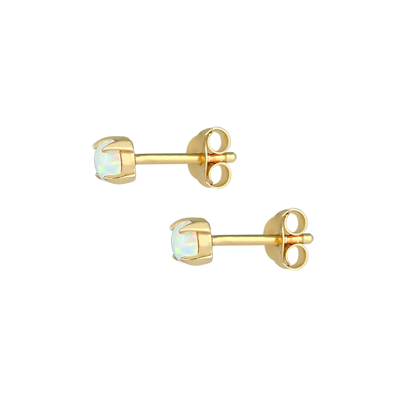 Elli "Ohrstecker | Opal ( Weiß )< Ohrringe|Silber
