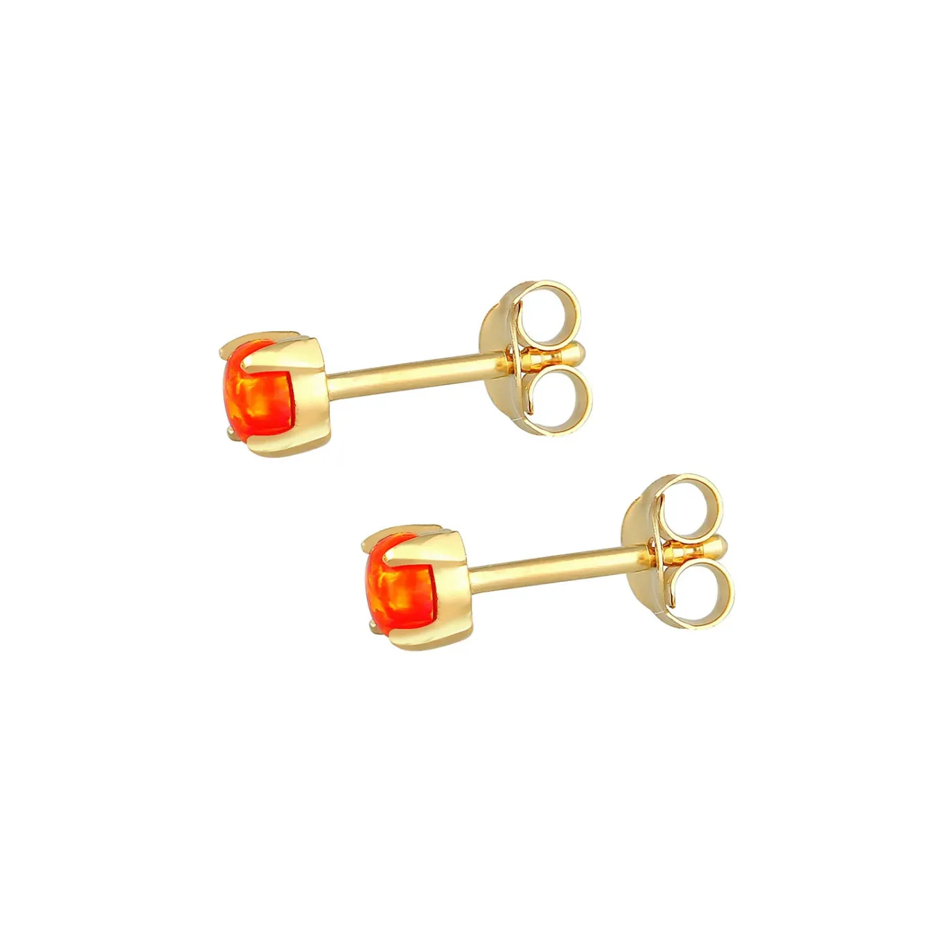 Elli "Ohrstecker | Opal ( Weiß )< Ohrringe|Silber