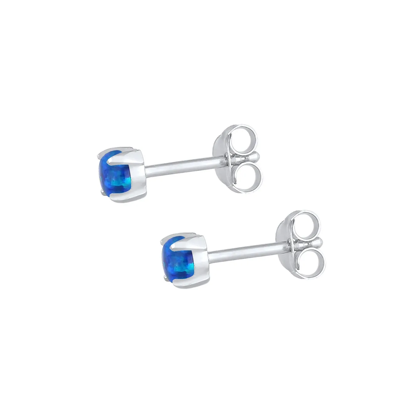 Elli "Ohrstecker | Opal ( Weiß )< Ohrringe|Silber