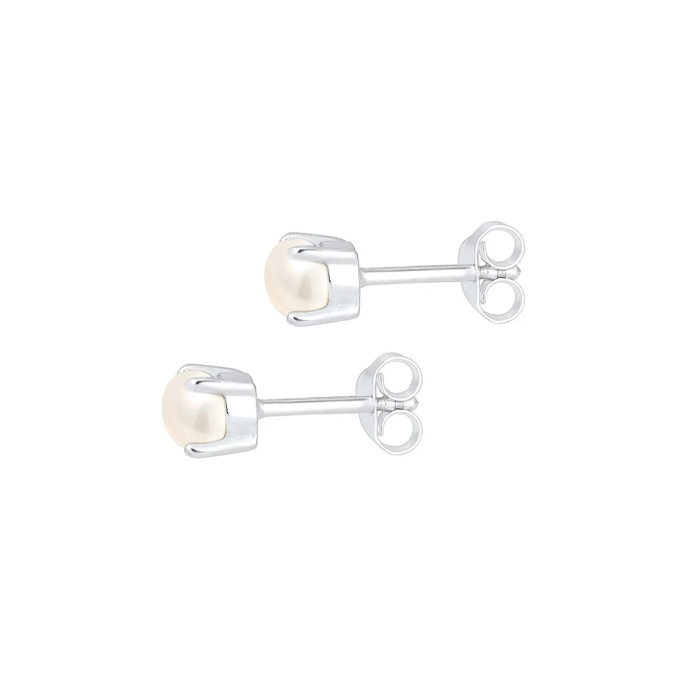 Elli "Ohrstecker | Süßwasserperle< Silber|Perlen