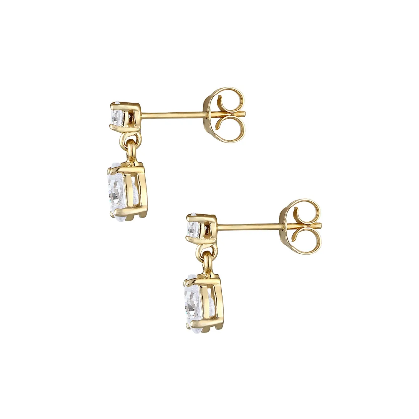 Elli "Ohrstecker | Topas ( Weiß )< Ohrringe|Edelsteine