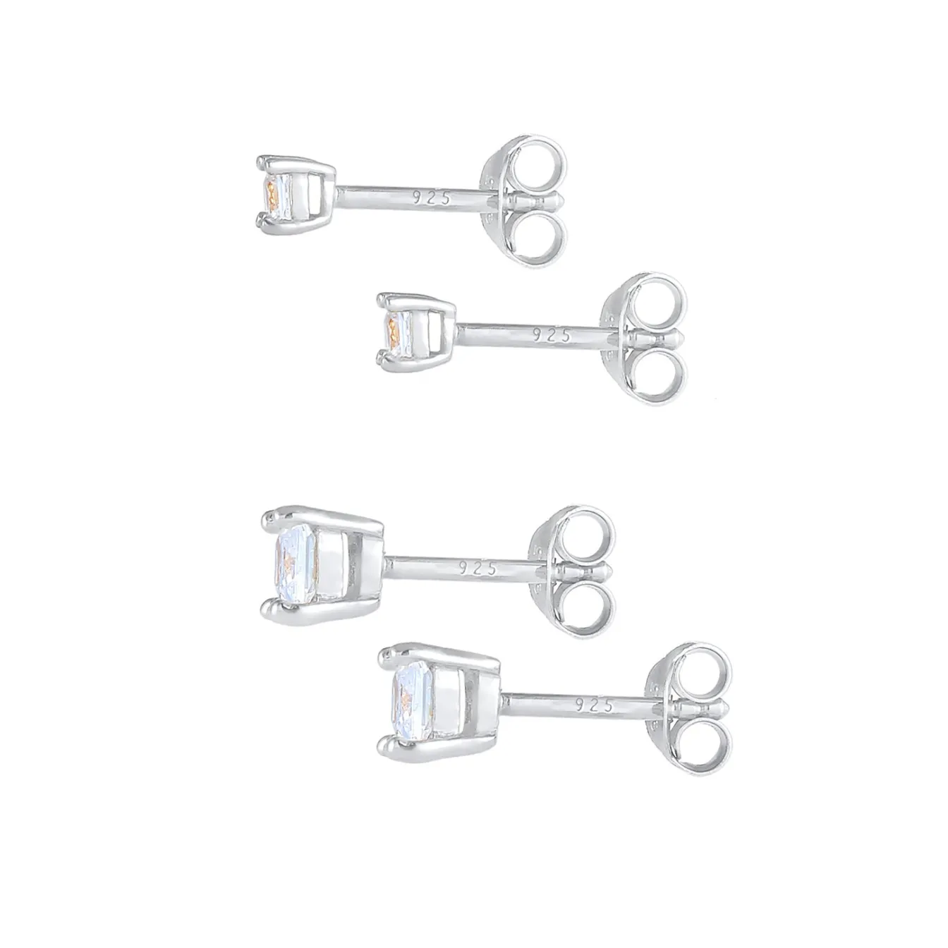 Elli "Ohrstecker | Zirkonia ( Weiß )< Letzte Chance|Ohrringe
