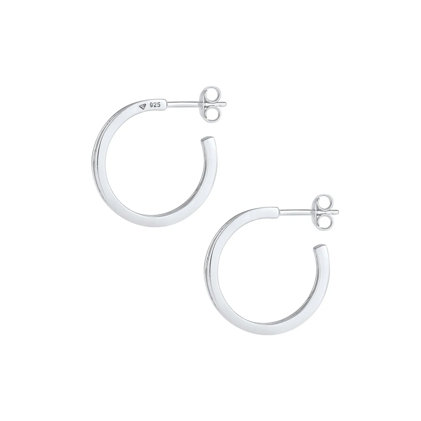 Elli "Ohrstecker | Zirkonia ( Weiß )< Ohrringe|Silber
