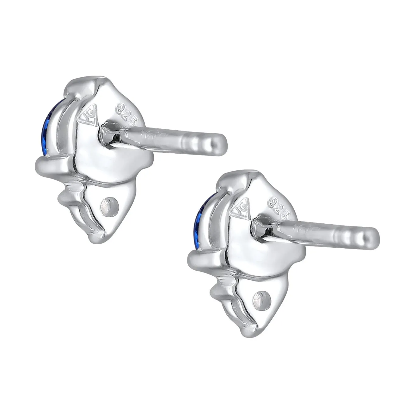 Elli "Ohrstecker | Zirkonia & Synthetischer Saphir< Ohrringe