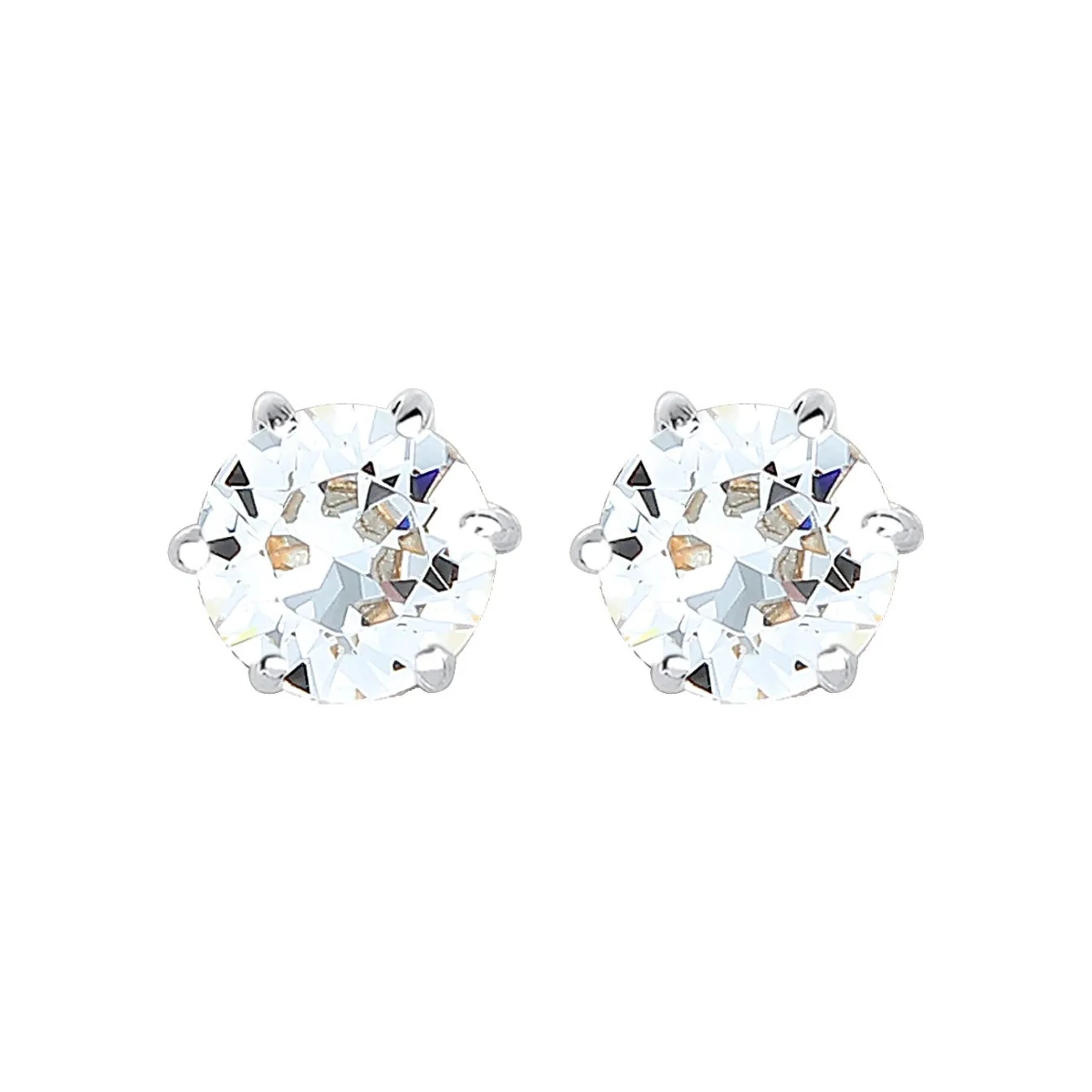 Elli "Ohrstecker Basic | Kristall (Weiß)< Roségold|Ohrringe