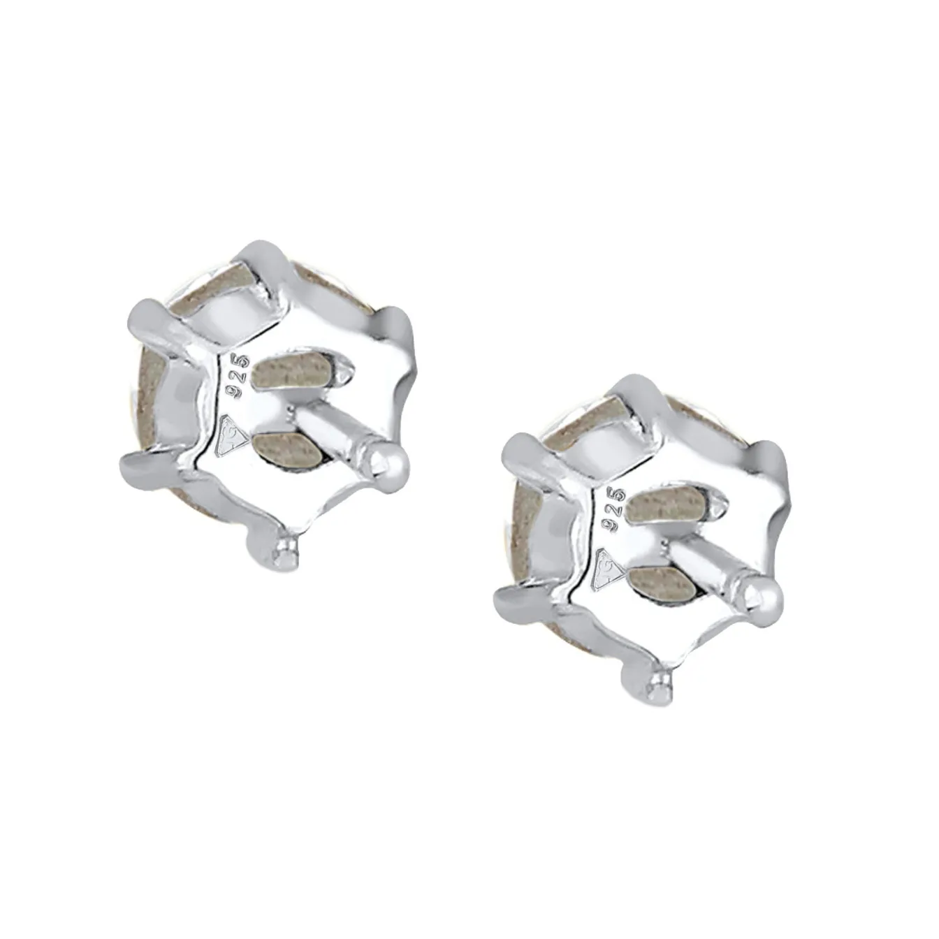 Elli "Ohrstecker Basic | Kristall (Weiß)< Roségold|Ohrringe