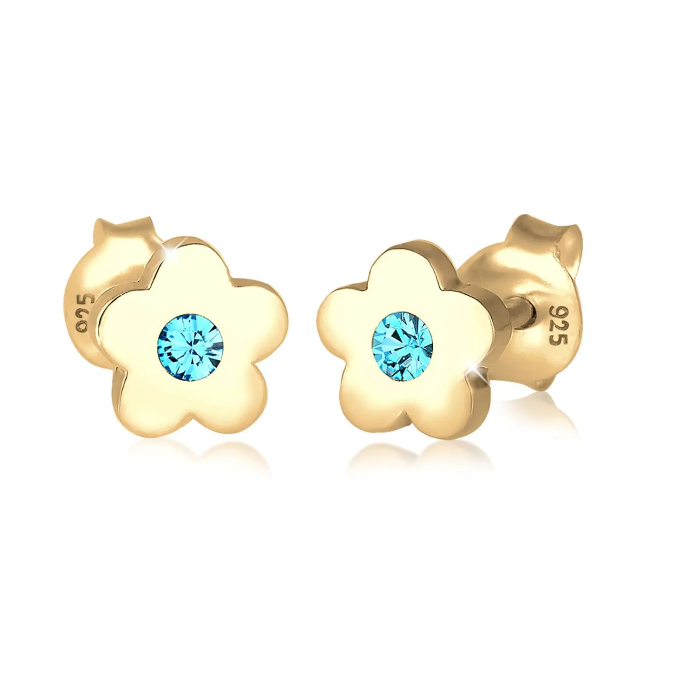 Elli "Ohrstecker Blume | Kristall (Rosa)<Kinder Symbol-schmuck|Kinderschmuck